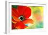 Poppy and Swirls-Jennifer Redstreake Geary-Framed Art Print