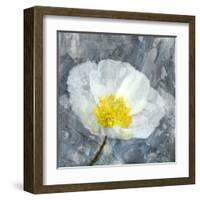 Poppy Blues 1-Ann Bailey-Framed Art Print