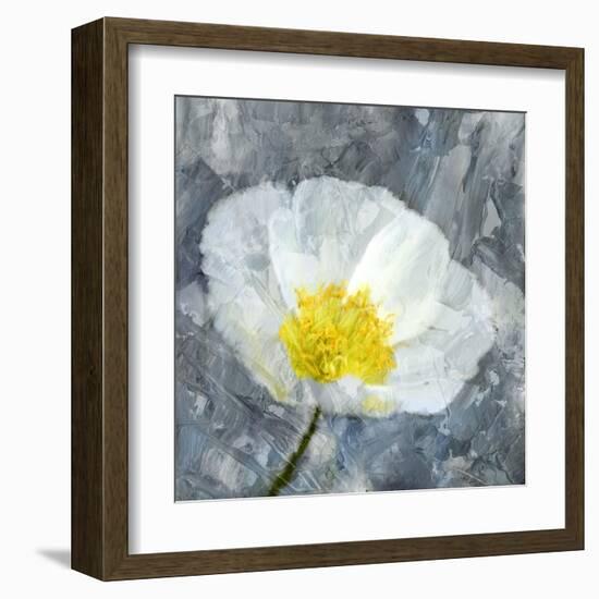 Poppy Blues 1-Ann Bailey-Framed Art Print