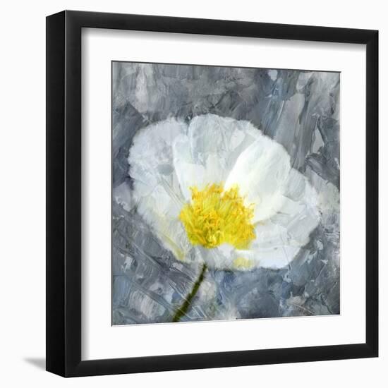 Poppy Blues 1-Ann Bailey-Framed Art Print