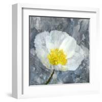 Poppy Blues 1-Ann Bailey-Framed Art Print