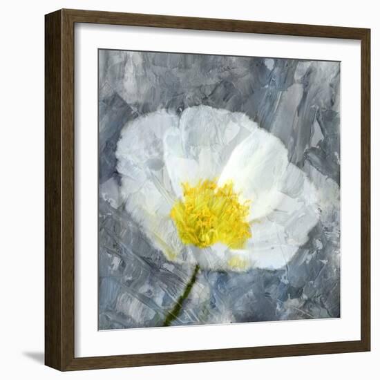 Poppy Blues 1-Ann Bailey-Framed Art Print