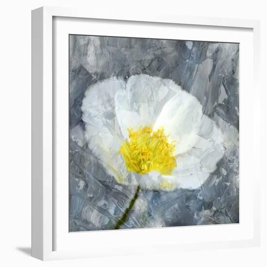 Poppy Blues 1-Ann Bailey-Framed Art Print