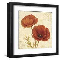 Poppy Bouquet I-Daphné B-Framed Art Print