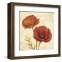 Poppy Bouquet I-Daphné B-Framed Art Print