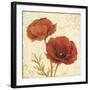 Poppy Bouquet I-Daphné B-Framed Art Print