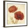 Poppy Bouquet I-Daphné B-Framed Art Print