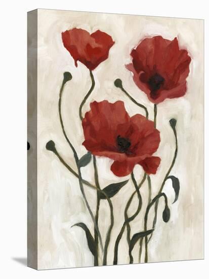 Poppy Bouquet I-Emma Scarvey-Stretched Canvas