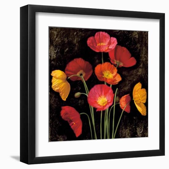 Poppy Bouquet I-John Seba-Framed Art Print