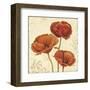 Poppy Bouquet II-Daphné B-Framed Art Print