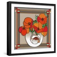 Poppy Bowl-Howie Green-Framed Giclee Print