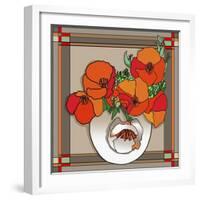 Poppy Bowl-Howie Green-Framed Giclee Print