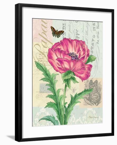 Poppy Collage-Pamela Gladding-Framed Premium Giclee Print