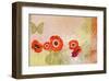 Poppy dance-Claire Westwood-Framed Art Print