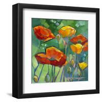 Poppy Dance-Karen Mathison Schmidt-Framed Art Print