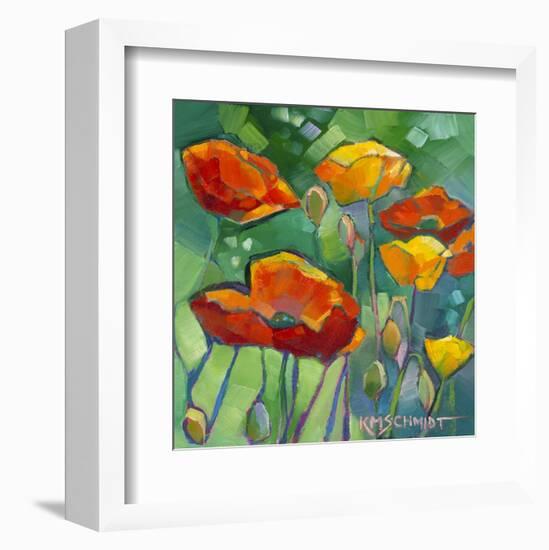 Poppy Dance-Karen Mathison Schmidt-Framed Art Print