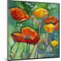 Poppy Dance-Karen Mathison Schmidt-Mounted Art Print