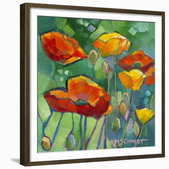 Poppy Dance-Karen Mathison Schmidt-Framed Giclee Print