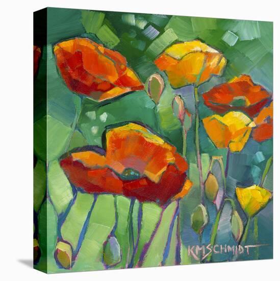 Poppy Dance-Karen Mathison Schmidt-Stretched Canvas