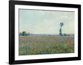 Poppy Field, 1881-Claude Monet-Framed Giclee Print