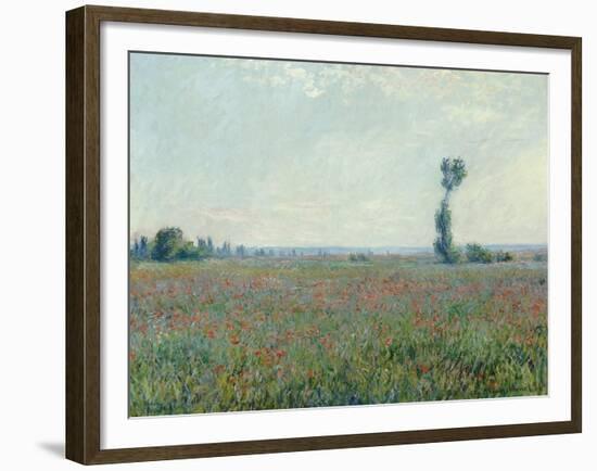 Poppy Field, 1881-Claude Monet-Framed Giclee Print