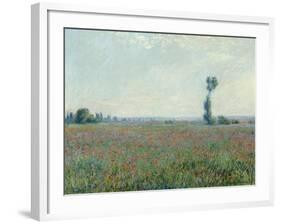 Poppy Field, 1881-Claude Monet-Framed Giclee Print