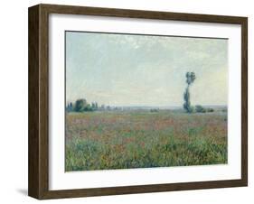 Poppy Field, 1881-Claude Monet-Framed Giclee Print