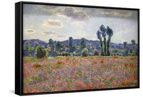 Poppy Field, 1887-Claude Monet-Framed Stretched Canvas