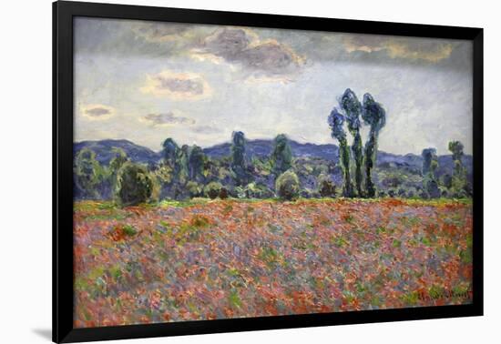 Poppy Field, 1887-Claude Monet-Framed Giclee Print