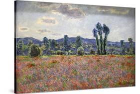 Poppy Field, 1887-Claude Monet-Stretched Canvas