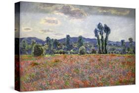 Poppy Field, 1887-Claude Monet-Stretched Canvas