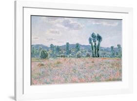 Poppy Field, 1890-Claude Monet-Framed Giclee Print