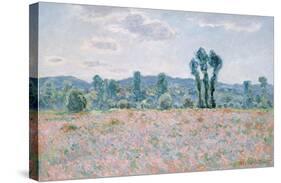 Poppy Field, 1890-Claude Monet-Stretched Canvas