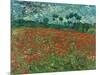 Poppy Field, 1890-Vincent van Gogh-Mounted Giclee Print