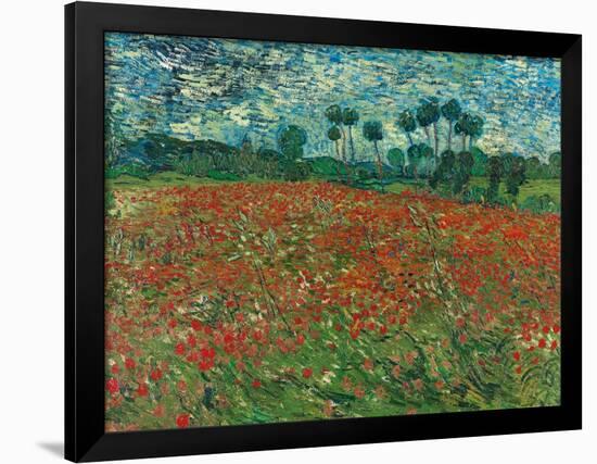 Poppy Field, 1890-Vincent van Gogh-Framed Giclee Print