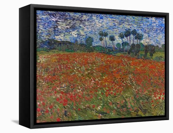 Poppy Field, 1890-Vincent van Gogh-Framed Stretched Canvas