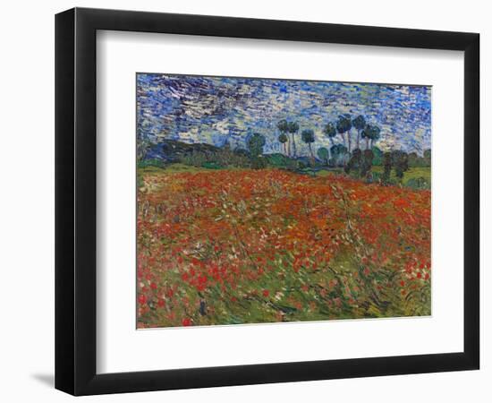 Poppy Field, 1890-Vincent van Gogh-Framed Premium Giclee Print