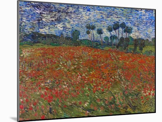 Poppy Field, 1890-Vincent van Gogh-Mounted Giclee Print