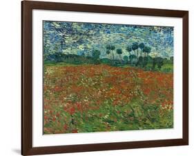 Poppy field. 1890-Vincent van Gogh-Framed Giclee Print