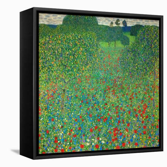 Poppy Field, 1907-Gustav Klimt-Framed Stretched Canvas