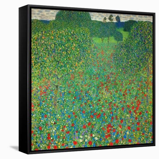 Poppy Field, 1907-Gustav Klimt-Framed Stretched Canvas