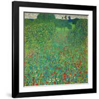 Poppy Field, 1907-Gustav Klimt-Framed Giclee Print