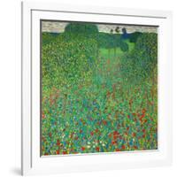 Poppy Field, 1907-Gustav Klimt-Framed Giclee Print