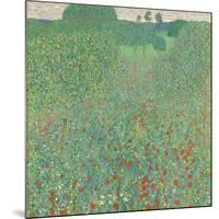 Poppy field, 1907-Gustav Klimt-Mounted Giclee Print