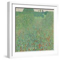 Poppy field, 1907-Gustav Klimt-Framed Giclee Print