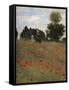 Poppy Field at Argenteuil, c.1873-Claude Monet-Framed Stretched Canvas