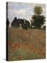 Poppy Field at Argenteuil, c.1873-Claude Monet-Stretched Canvas