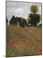 Poppy Field at Argenteuil, c.1873-Claude Monet-Mounted Giclee Print