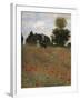 Poppy Field at Argenteuil, c.1873-Claude Monet-Framed Giclee Print