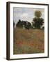 Poppy Field at Argenteuil, c.1873-Claude Monet-Framed Giclee Print